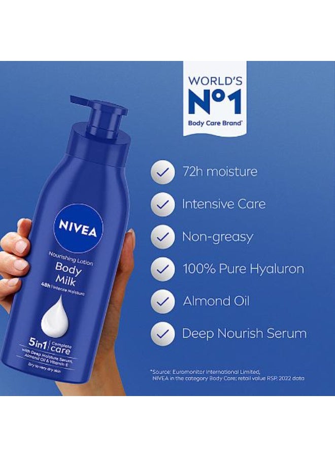 NIVEA Cocoa Nourish Body Lotion-400ML,Body Milk Nourishing Lotion-400 ML SET OF 2 (400 ml) - Image 4
